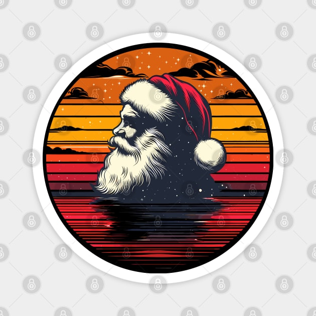 Vintage Santa Claus Pullover Magnet by Klimek Prints